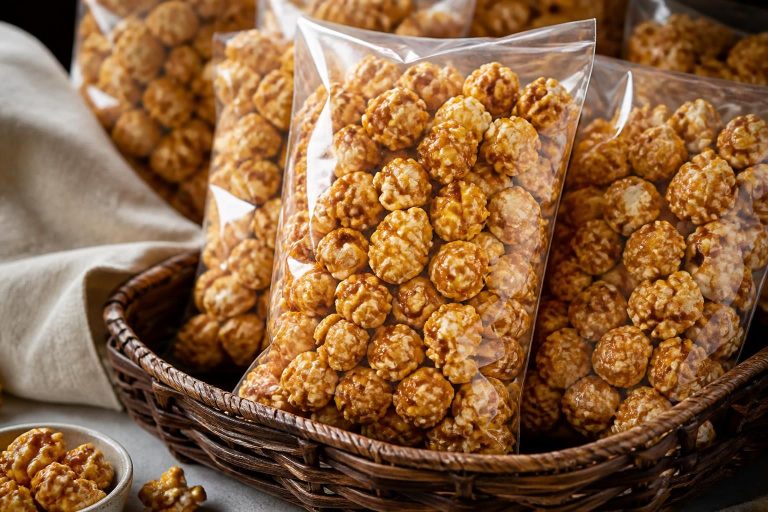 Branded Caramel Popcorn Bags